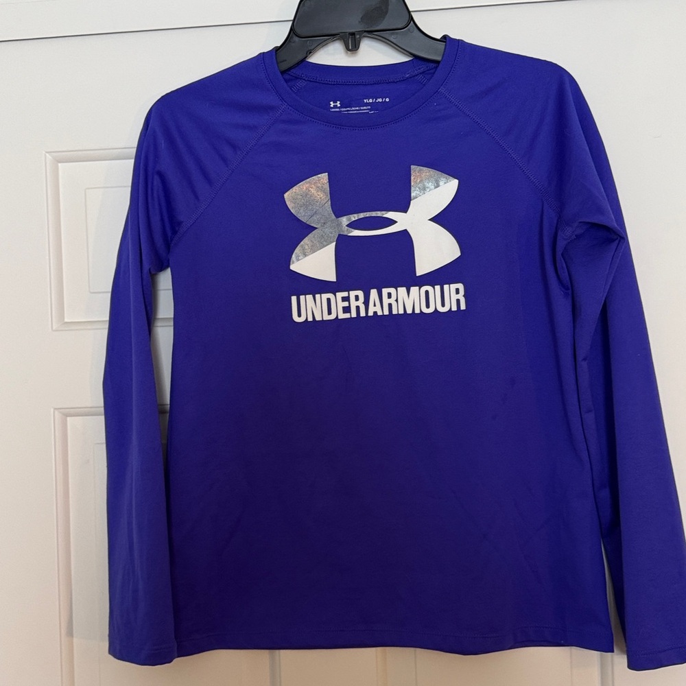 Under Armour Purple Tech Shirt Heat Gear
